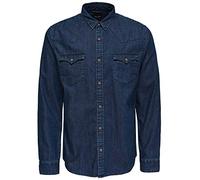 Only & Sons Herren Jeanshemd Onswashed (S, Dunkelblau (Dark Blue Denim Fit:Slim))