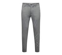 Only & Sons Herren Male Chino Hose Fit Onsmark Slim Gw 0209 Pant Noos, Medium Grey Melange, 30W / 34L EU