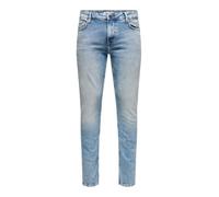 Slim-fit-Jeans ONLY & SONS "LOOM LIFE" Gr. 32, Länge 34, blau (blue, denim) Herren Jeans Slim Fit (24945245-32)