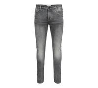 Only & Sons Herren O&S Slim Fit Jeans Basic Hose Denim Pants ONSLOOM Tapered Trousers Stoned Washed, Farben:Grau, Größe Jeans:28W / 30L