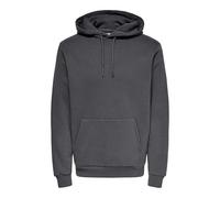 Hoodie mit Känguru-Tasche Modell 'CERES' S men Dunkelgrau
