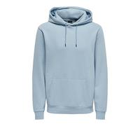 Only & Sons Herren O&S Weicher Kapuzen Pullover Basic Sweatshirt Hoodie Jumper Sweater ONSCERES, Farben:Blau-2, Größe Pullover:S