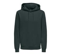 Only & Sons Herren O&S Weicher Kapuzen Pullover Basic Sweatshirt Hoodie Jumper Sweater ONSCERES, Farben:Grün-4, Größe Pullover:L