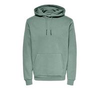 Only & Sons Herren O&S Weicher Kapuzen Pullover Basic Sweatshirt Hoodie Jumper Sweater ONSCERES, Farben:Pastell-Grün, Größe Pullover:L