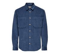 ONLY & SONS Herren Onsalp RLX 2Pkt Washd Cord Ls Shirt Noos, Vintage Indigo, L EU