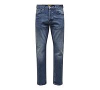 ONLY & SONS Herren Onsavi Comfort Dm. Blue Noos 4935 Jeans Hose, Dark Medium Blue Denim, 30W / 34L EU