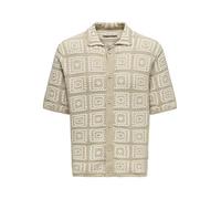 Only & Sons Herren Onsbart RLX 5 Ss Shirt Knit, Silver Lining, XL