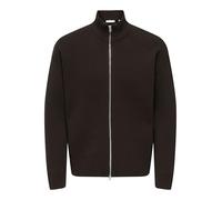 ONLY & SONS Herren Onsblake Ds High Neck Cardigan Knit, Coffee Bean, Small