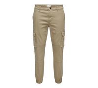 ONLY & SONS Herren Onscarter Life Cargo Cuff 0013 Pant Noos Hose, Chinchilla, 32W / 32L EU