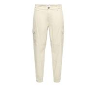 ONLY & SONS Herren Onscarter Life Cargo Cuff 0013 Pant Noos Hose, Silver Lining, 36W / 34L EU