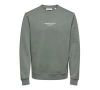 Only & Sons Herren Onscurated Reg Crew Neck Sweatshirt, Castor Gray, XL EU