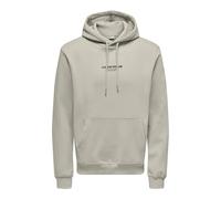 ONLY & SONS Herren ONSCURATED REG Hoodie Sweat Kapuzenpullover, Silver Lining, L