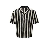 ONLY & SONS Herren Onsdani Crochet Ss Shirt Noos, Black, Medium