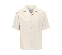 Only & Sons Herren Onsdilem Reg 0300 Ss Resort Shirt, Egret, M EU