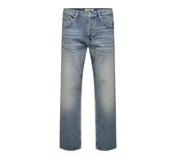 Only & Sons Herren Onsedge Performance Wb 3824 Dot DNM Only & Sons Male Normal Geschnitten Jeans Onsedge Mittlere Taille Gerade Geschnitten Jeans