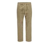 Only & Sons Loose Fit Cordhose aus Baumwoll-Mix Modell 'FADE' in Sand, Größe XL