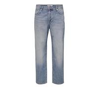 Loose-fit-Jeans ONLY & SONS "ONSFADE LOOSE WB 6778 A14 DNM NOOS", Herren, Gr. 29, Länge 32, blau (medium blau denim), Denim/Jeans, Obermaterial: 100% Baumwolle, clean, loose fit, Jeans (79113562-29) m