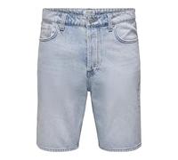 Only & Sons Herren Onsfive Baggy Lb 9893 PIM DNM Vd2 Jeans-Shorts, Light Blue Denim, M