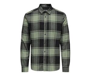 ONLY & SONS Herren Onsgudmund Checked Shirt Noos Langarmhemd, Schwarz, L EU