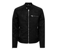 ONLY & SONS Herren Onsgus Faux Suede Racer Jacket OTW Noos, Black, x_s