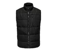 Steppweste ONLY & SONS "ONSJAKE QUILTED VEST OTW", Herren, Gr. XXL, schwarz, Web, Obermaterial: 100% Polyester, unifarben, modisch, regular fit, Westen (45706531-XXL) schwarz