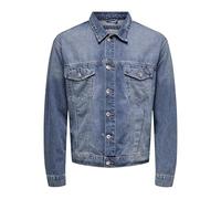 ONLY & SONS Herren Onsjust Box Tai DNM Jacket Jeansjacke, Light Blue Denim, M
