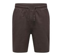 ONLY & SONS Herren Onskian Life Reg Seersucker Shorts Noos, Coffee Bean, M