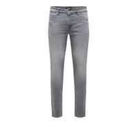 ONLY & SONS Jeans - Slim fit - in Grau - 25% | Größe W33/L32 | Herren Plussize