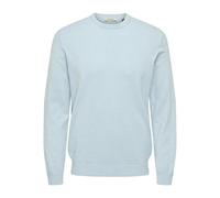 ONLY & SONS Herren Onsloui Reg 12 Mel Crew Knit Noos, Cashmere Blue, X-Large