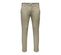 ONLY & SONS Herren Onsmark Pete Life SLM 0013 PNT Noos Chino-Hose, Chinchilla, 36W / 32L EU
