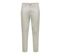 ONLY & SONS Herren Onsmark Pete Slim Dobby 0058 Pant Noos Hose, Limestone, 34W / 34L EU