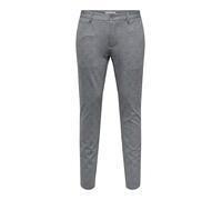 Only & Sons Herren Onsmark Slim Check 020919 Pant Noos Chinohose, Ultimate Grey, 31W / 30L EU
