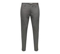 Only & Sons Chinos ONSMARK Slim Ditsy 020934 Herren demitasse Gr.30 L32 64% Viskose