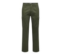 ONLY & SONS Herren Onsnicky Straight 0241 Pant Noos Cargohose, Olive Night, 29W / 30L EU