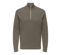 ONLY & SONS Herren Onsphil Reg 12 Struc Half Zip Knit Noos, Bungee Cord, M