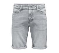 ONLY & SONS Herren-Shorts Onsply MGD 8774 Mittelgrau Denim L
