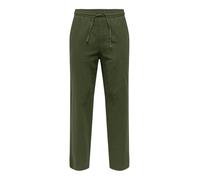 ONLY & SONS Herren ONSSINUS Loose 0007 COT LIN Pant NOOS Leinenhose, Olive Night, 36-41