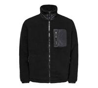 Only & Sons Herren Onstyro Padded Sherpa Jacket Noos, Black, s