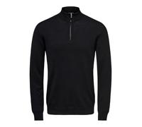 Only & Sons Strickpullover aus Viskose-Mix mit Stehkragen in Black, Größe M