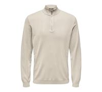 Strickpullover aus Viskose-Mix mit Stehkragen XXL men Offwhite