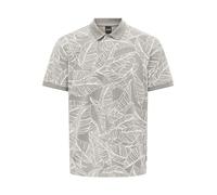 ONLY&SONS Herren Poloshirt Kurzarm Polokragen Baumwolle Hemd lässiges Shirt, Farben:Grau, Größe:L