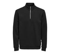 ONLY & SONS Herren Pullover ONSCERES Half Zip Sweat - Regular Fit S M L XL XXL, Größe:XL, Farbe:22019055 Black
