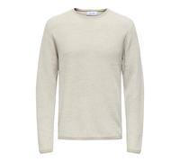 Only & Sons ONSERIC REG 12 STRUC CREW KNIT M 22029952 Silver Lining W. Cloud Dancer (899198) Grau M
