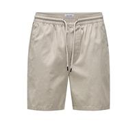 Only & Sons Herren Shorts ONSTell Life Kurze Hose Sommershorts 22027949 Silver Lining M