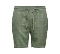 ONLY & SONS Herren Sweat Shorts mit elastischem Bund und Kordelzug, Farben:Olive-2, Größe:L