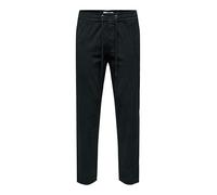 Only & Sons Herren Sweatpant ONSLINUS TAP Corduroy 0185 Pant - Tapered Fit S-XXL, Größe:M, Farbe:22029790 Black