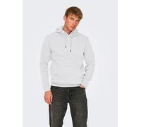Only & Sons Herren Hoodie Kapuzenpullover ONSCERES XS S M L XL XXL Baumwolle, Größe:XXL, Farbe:Super Light Grey Melange 22018685