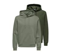 Only&Sons Hoodie Connor im 2er-Pack Herren grün, XL