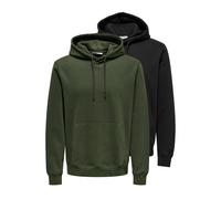 Only&Sons Hoodie Connor im 2er-Pack Herren khaki, XL
