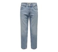 ONLY & SONS Herren Jeans ONSEDGE Loose 6986 - Relaxed Fit - Blau - Light Blue, Größe:33W / 32L, Farbvariante:Light Blue Denim 22026986